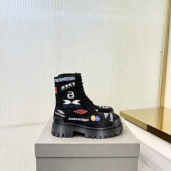 Okify Balenciaga Black Men Boots