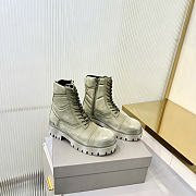 Okify Balenciaga Dusty Green Men Boots - 6