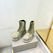 Okify Balenciaga Dusty Green Men Boots - 3
