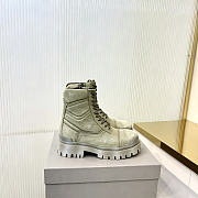 Okify Balenciaga Dusty Green Men Boots - 1