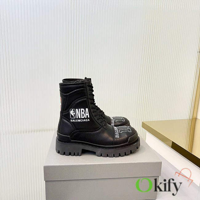 Okify Balenciaga Black Men Boots 29993 - 1