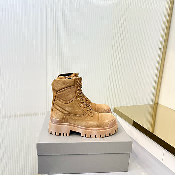 Okify Balenciaga Brown Men Boots
