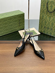 Okify Gucci Black Slingback 29997 (has big size) - 6