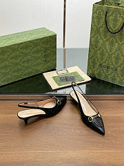 Okify Gucci Black Slingback 29997 (has big size) - 4