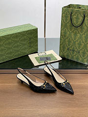 Okify Gucci Black Slingback 29997 (has big size) - 3