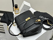 Okify Celine Mini 16 Bag Black Satinated Calfskin 23x18x10cm - 2