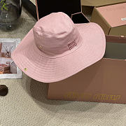 Okify MiuMiu Pink Wide Brim Hat  - 2