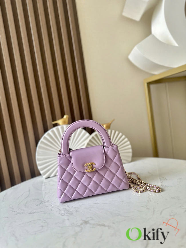 Okify CC Nano Kelly Bag Purple 13x19x7cm - 1