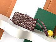 Okify Goyard Muse Vanity Bag Red Burgundy 16x10x8cm - 5