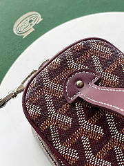 Okify Goyard Muse Vanity Bag Red Burgundy 16x10x8cm - 2