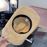 Okify MiuMiu Raffia Wide Brim Hat - 4