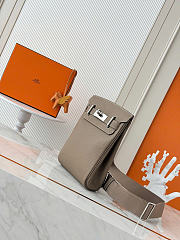 Okify Hermes Hac A Dos PM Backpack Gray 28x18x8cm - 4