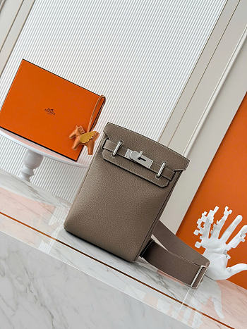 Okify Hermes Hac A Dos PM Backpack Gray 28x18x8cm