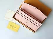Okify Louis Vuitton Light Pink Long Wallet 19x10cm - 3