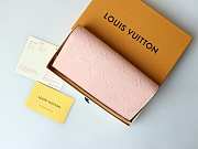 Okify Louis Vuitton Light Pink Long Wallet 19x10cm - 4
