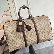 Okify Gucci Essence Classic Medium Duffle Bag Sand And Brown A006XM 45x27x23cm - 5
