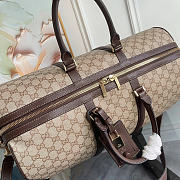 Okify Gucci Essence Classic Medium Duffle Bag Sand And Brown A006XM 45x27x23cm - 3