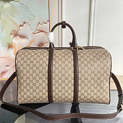 Okify Gucci Essence Classic Medium Duffle Bag Sand And Brown A006XM 45x27x23cm - 4
