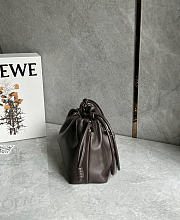 Okify Loewe Medium Flamenco Purse In Dark Brown Nappa Lambskin 30x10.5x20cm - 6