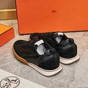 Okify Hermes Black Sneakers Unisex - 6