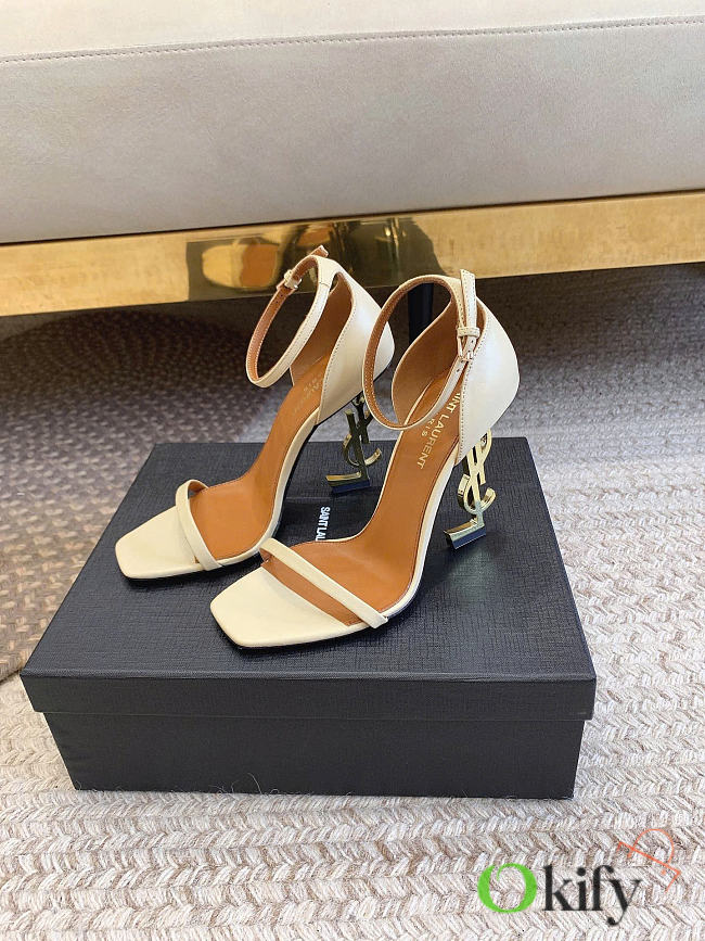 Okify YSL Opyum White High Heels 10.5cm - 1