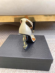 Okify YSL Opyum White High Heels 10.5cm - 3