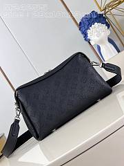 Okify Louis Vuitton Mahina Hand It All PM Bag Black M24255 29x18x13cm - 6