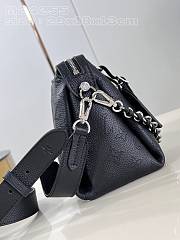 Okify Louis Vuitton Mahina Hand It All PM Bag Black M24255 29x18x13cm - 2