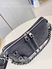 Okify Louis Vuitton Mahina Hand It All PM Bag Black M24255 29x18x13cm - 5