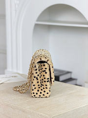 Okify CC Dot Fur Flap Bag 25x15x6.5cm - 6
