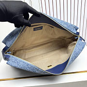 Okify CC Large Denim Blue Pouch 39.5x25.5x8.5cm - 5