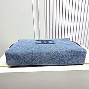 Okify CC Large Denim Blue Pouch 39.5x25.5x8.5cm - 3