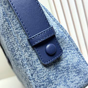 Okify CC Large Denim Blue Pouch 39.5x25.5x8.5cm - 6