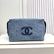 Okify CC Small Denim Blue Pouch 29.5x18.5x7.5cm - 1