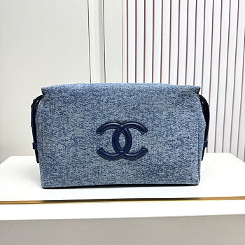 Okify CC Small Denim Blue Pouch 29.5x18.5x7.5cm