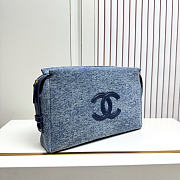 Okify CC Small Denim Blue Pouch 29.5x18.5x7.5cm - 6