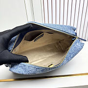 Okify CC Small Denim Blue Pouch 29.5x18.5x7.5cm - 3