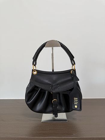 Okify MiuMiu Rendez-vous Small Bag Black 5BC221 26x19x8cm 