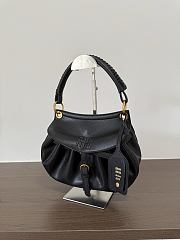 Okify MiuMiu Rendez-vous Small Bag Black 5BC221 26x19x8cm  - 6