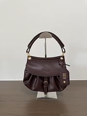 Okify MiuMiu Rendez-vous Small Bag Dark Brown 5BC221 26x19x8cm  - 1