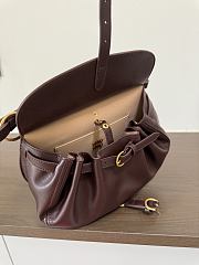 Okify MiuMiu Rendez-vous Small Bag Dark Brown 5BC221 26x19x8cm  - 5