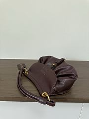 Okify MiuMiu Rendez-vous Small Bag Dark Brown 5BC221 26x19x8cm  - 4