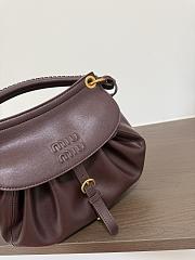 Okify MiuMiu Rendez-vous Small Bag Dark Brown 5BC221 26x19x8cm  - 2
