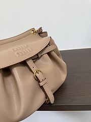 Okify MiuMiu Rendez-vous Small Bag Beige 5BC221 26x19x8cm  - 5