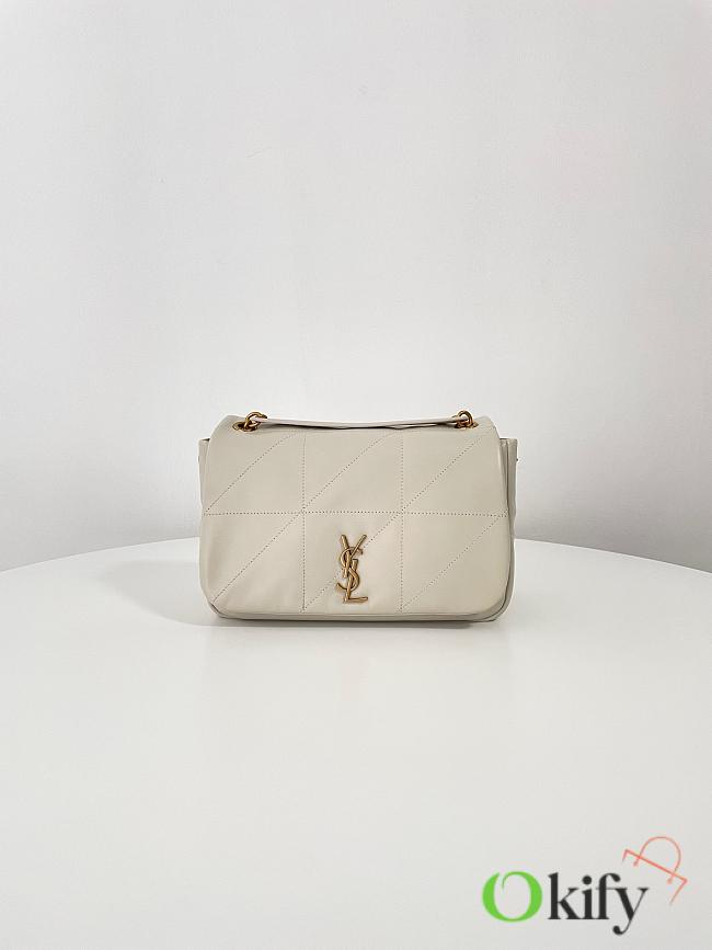 Okify YSL Jamie Bag White Lambskin 25x16x7cm - 1