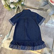 Okify Fendi Denim Blue Kid Dress  - 5