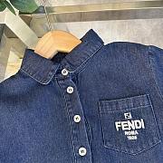 Okify Fendi Denim Blue Kid Dress  - 4