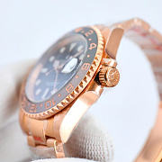 Okify Rolex GMT-Master II Rose Gold And Silver Watch 30040 - 3