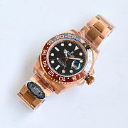 Okify Rolex GMT-Master II Rose Gold And Silver Watch 30040 - 6