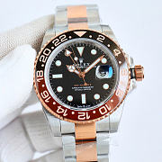 Okify Rolex GMT-Master II Rose Gold And Silver Watch 30040 - 1